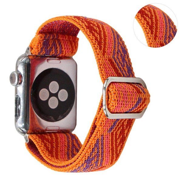 Generic Apple Watch Series 6 / 5 40mm Woven Style Pattern Band - O Orange