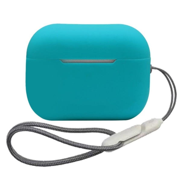 Generic Airpods Pro 2 Silicone Case With Lanyard - Lake Blue