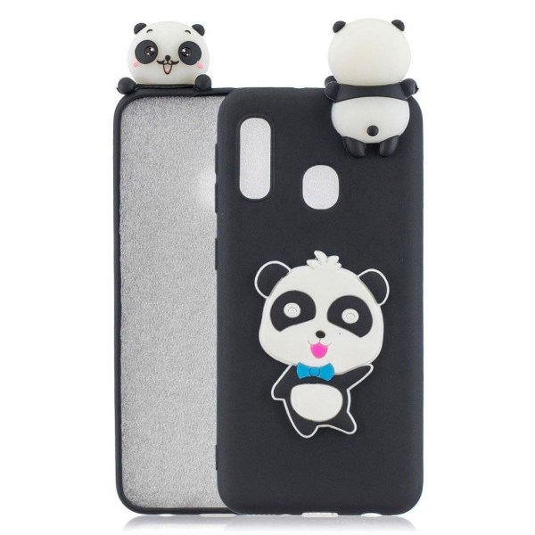 Generic Cute 3d Samsung Galaxy A20e Cover - Dreng Panda Multicolor