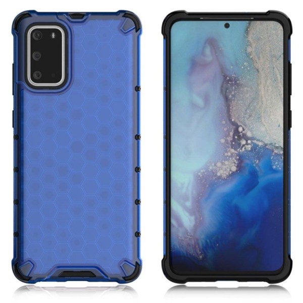 Generic Bofink Honeycomb Samsung Galaxy S20 Plus Cover - Blå Blue