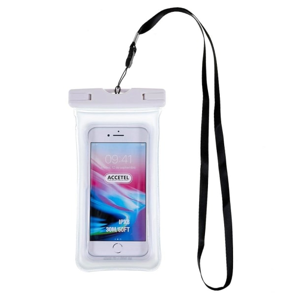 Generic Universal Waterproof Bag With Lanyard For 6-inch Smartphone - Wh White