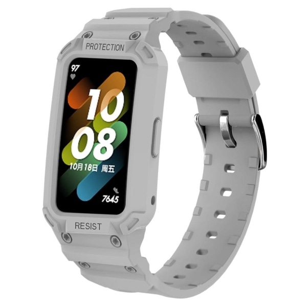 Generic Huawei Band 7 / Honor 6 Protective Cover With Watch Strap - Silver Grey