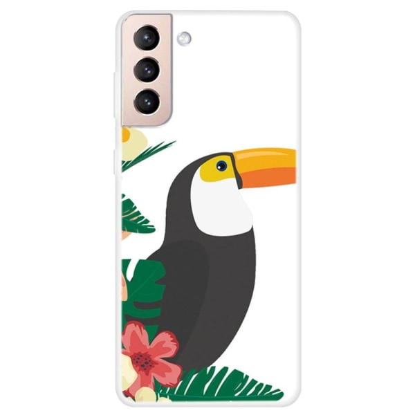 Generic Deco Samsung Galaxy S22 Plus Case - Leaves And Bird Multicolor