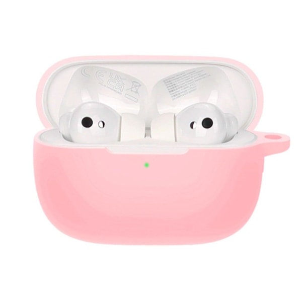 Generic Honor Earbuds 3 Pro Silicone Case With Buckle - Pink