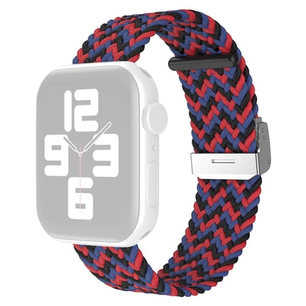 Generic Apple Watch (45mm) Cool Nylon Strap - Camouflage Red