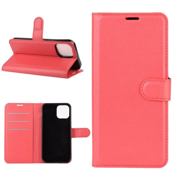 Generic Classic Iphone 12 Mini Etui - Rød Red