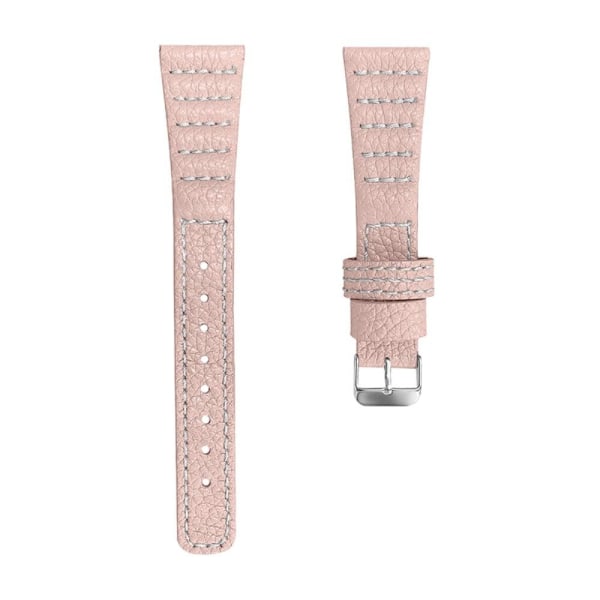 Generic Pebble 2 / Se Time Round Large Genuine Leather Watch Strap - Pink