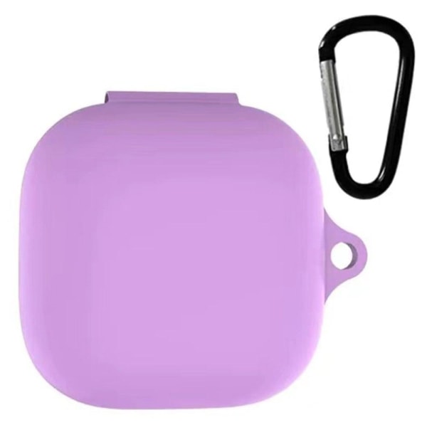 Generic Beats Fit Pro Silicone Case With Keychain - Light Purple