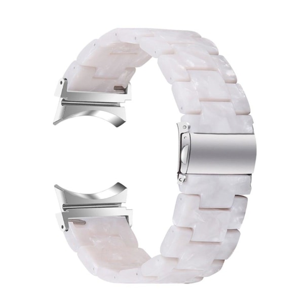 Generic Cool Resin Style Watch Strap For Samsung Galaxy 4 - Pearl White