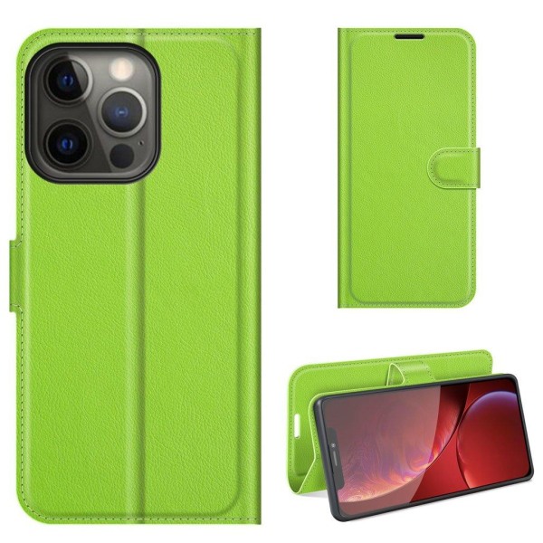 Generic Classic Iphone 13 Pro Flip Case - Green