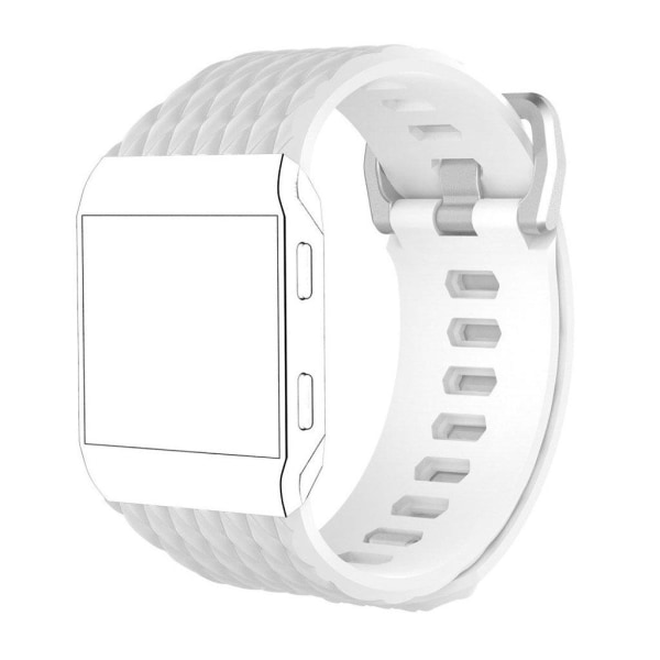 Generic Fitbit Ionic Silikone Rem - Hvid Størrelse L White
