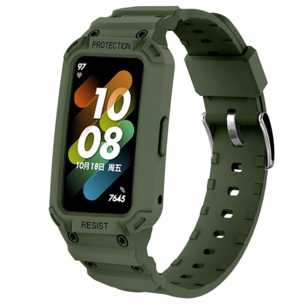 Generic Huawei Band 7 / Honor 6 Protective Cover With Watch Strap - Green