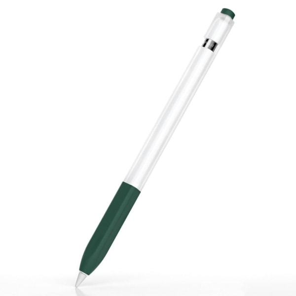 Generic Silicone Stylus Pen Cover For Apple Pencil - Blackish Green