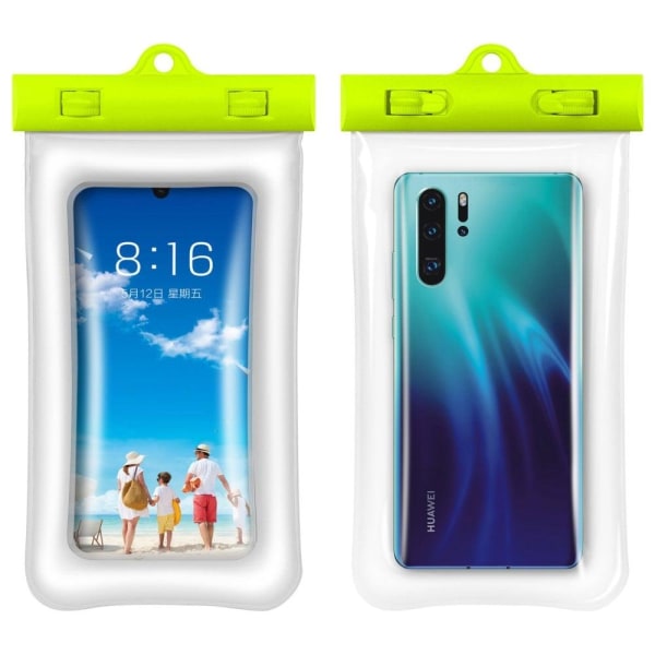 Generic Universal Waterproof Pouch For 6.4 Inch Smartphone - Green