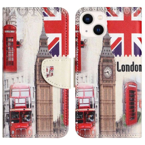 Generic Wonderland Iphone 14 Plus Flip Etui - London Big Ben Multicolor