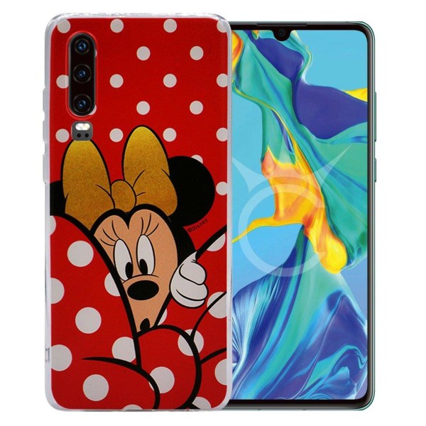 Generic Minnie Mouse #15 Disney Cover For Huawei P30 - Red