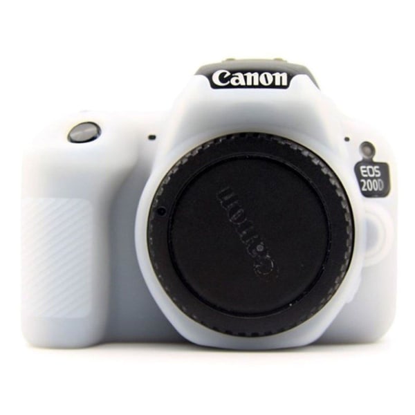 Generic Canon Eos 200d Kamera Beskyttelsesetui I Silikone Der Er Miljøve White
