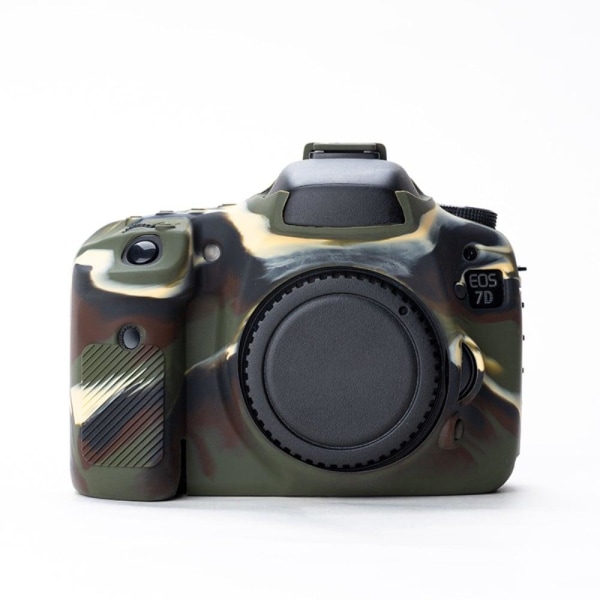 Generic Canon Eos 7d Silicone Cover - Camouflage Green