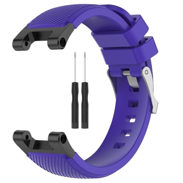 Generic Amazfit T-rex Pro / Ares Twill Texture Silicone Watch St Purple