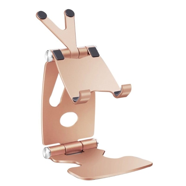 Generic Universal V-shaped Phone And Tablet Stand Holder - Rose Gold Pink