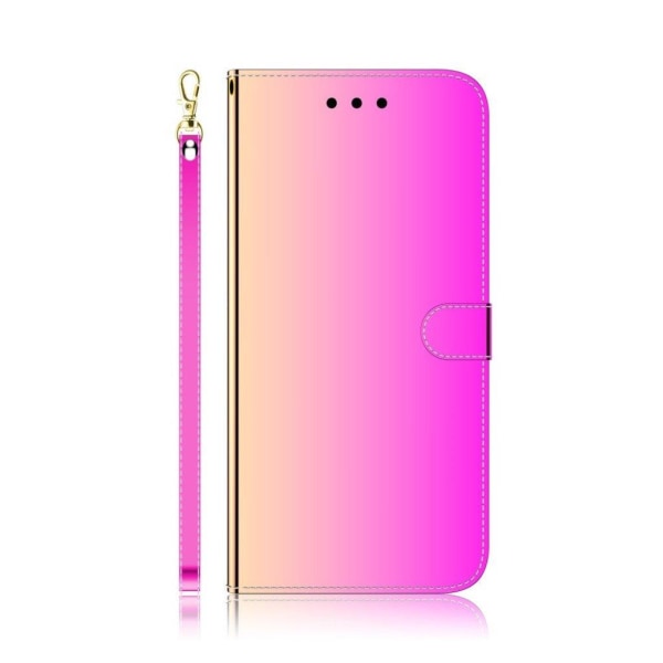 Generic Mirror Samsung Galaxy A11 Flip Etui - Rose Pink