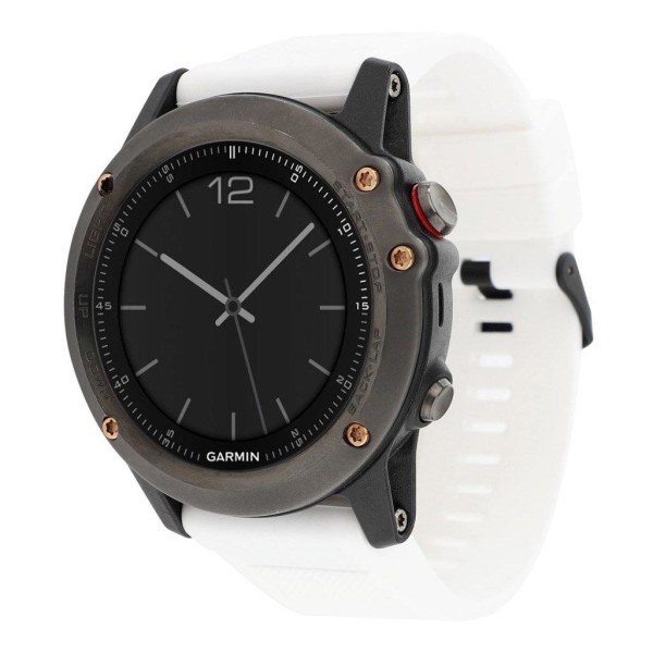 Generic Garmin Fenix 3 / Hr 5x Silicone Watch Band - White