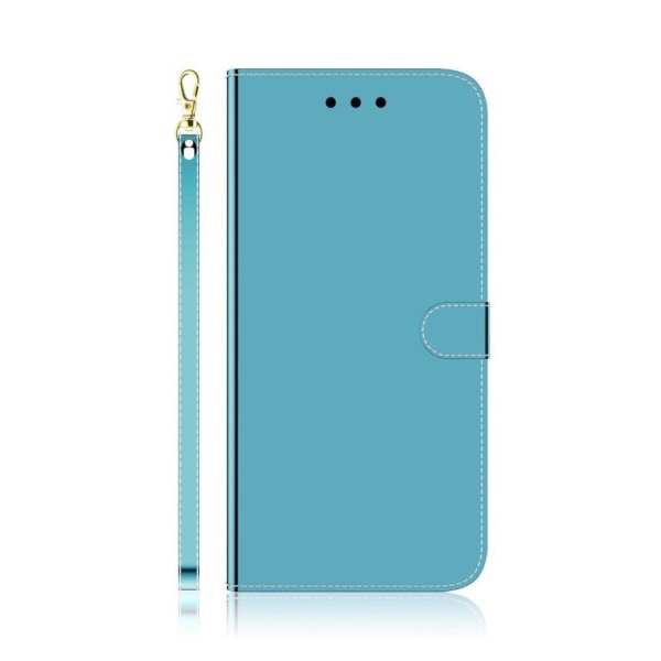Generic Mirror Iphone Xr Flip Etui - Blå Blue