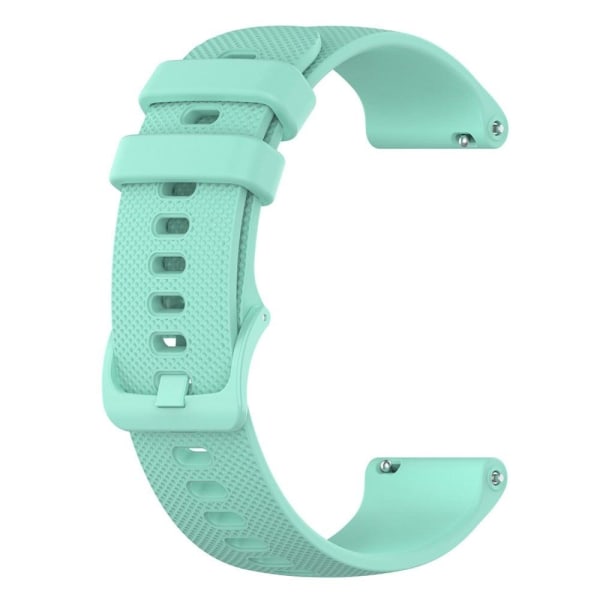 Generic Grid Texture Silicone Watch Strap For Haylou / Noise Willful W Green