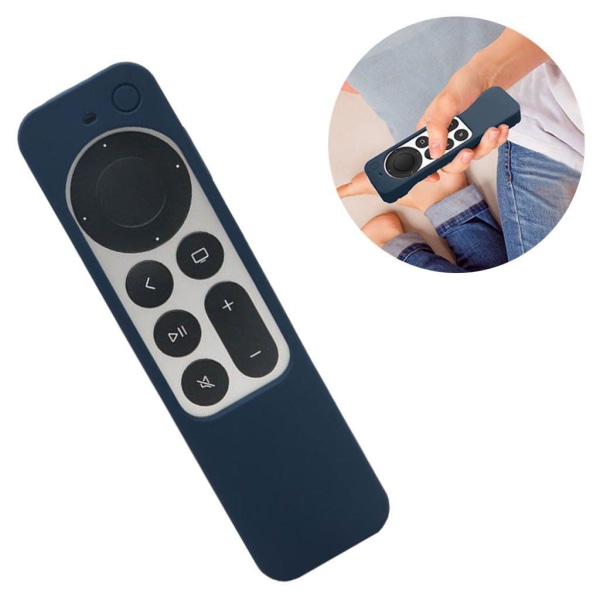 Generic Apple Tv 4k (2021) Remote Controller Silicone Cover - Dark Blue