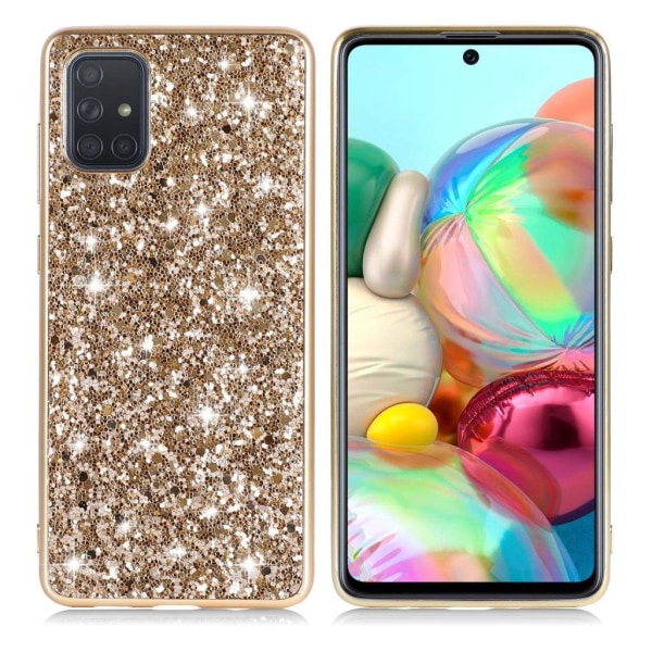Generic Glitter Samsung Galaxy S10 Lite Cover - Guld Gold