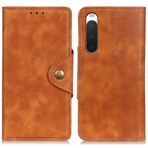 Generic Alpha Sony Xperia 10 Iv Flip Case - Brown