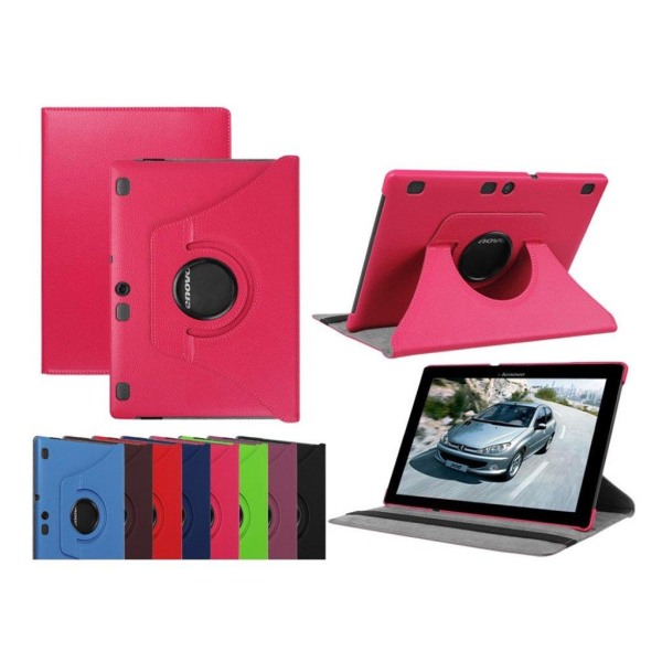 Generic Lenovo Tab 3 Plus 10 Super Smart Etui - Rosa Pink