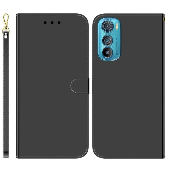 Generic Mirror Motorola Edge 30 Flip Case - Black