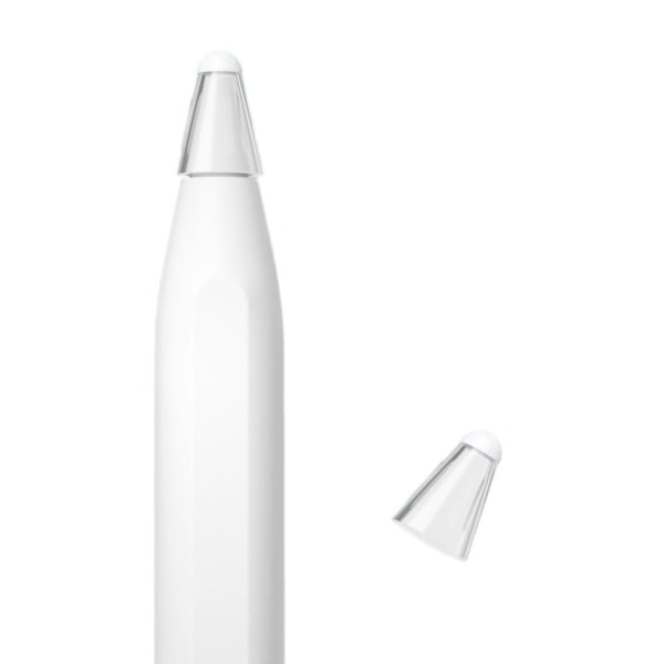 Generic Apple Pencil 2 / 1 Silicoe Stylus Pen Tip Cover - Transparent