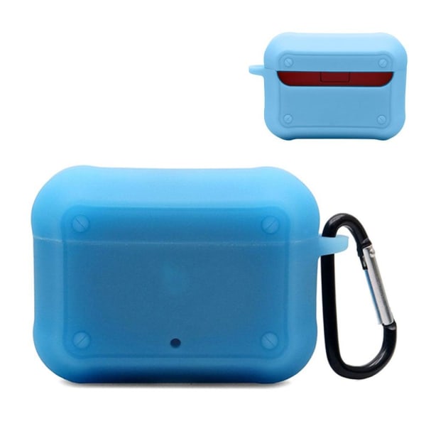 Generic Beats Studio Buds Silicone Case With Buckle - Luminous Blue