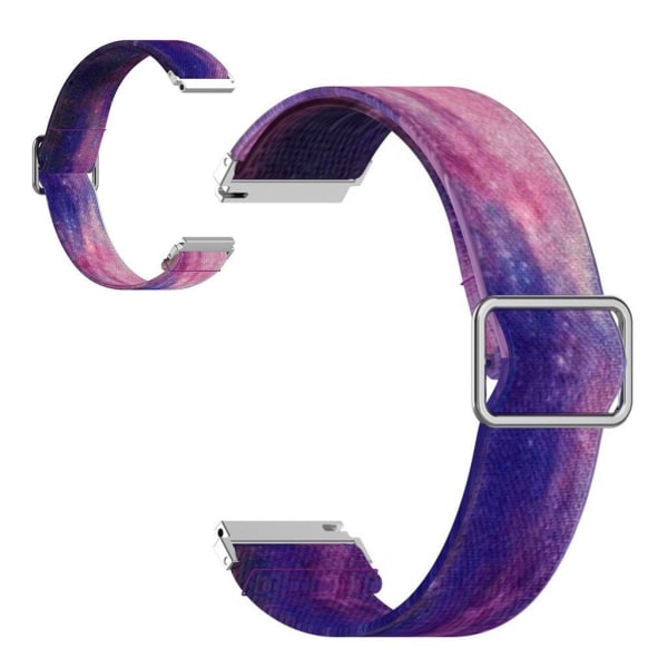 Generic 20mm Universal Pattern Printing Nylon Watch Band - Starry Sky Multicolor