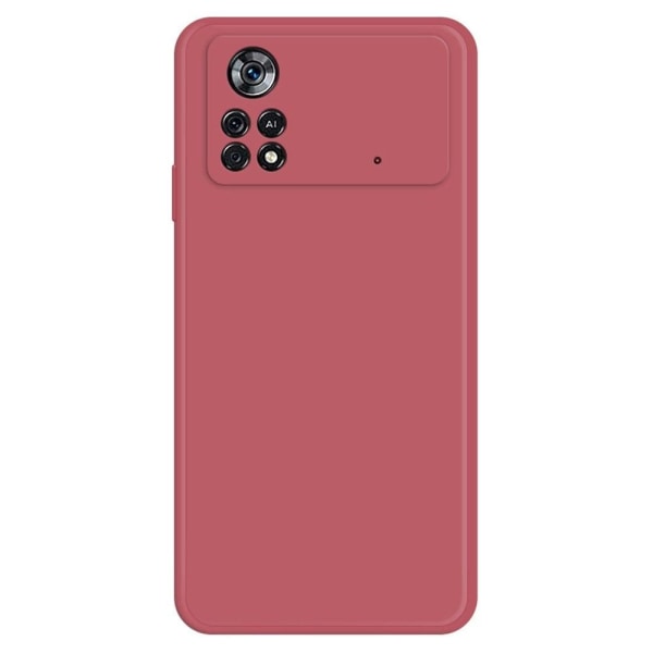 Generic Beveled Anti-drop Rubberized Cover For Xiaomi Poco X4 Pro 5g - R Red
