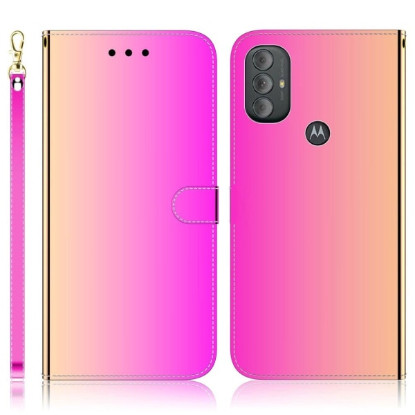 Generic Mirror Motorola Moto G Power (2022) Flip Etui - Rose Pink