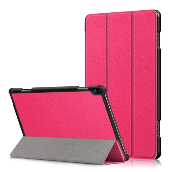 Generic Lenovo Tab P10 Smart Læder Flip Etui - Rosa Pink