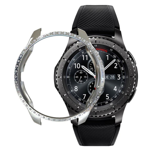 Generic Samsung Galaxy Watch (42mm) Rhinsten Dekorations Ramme - Sølv Silver Grey