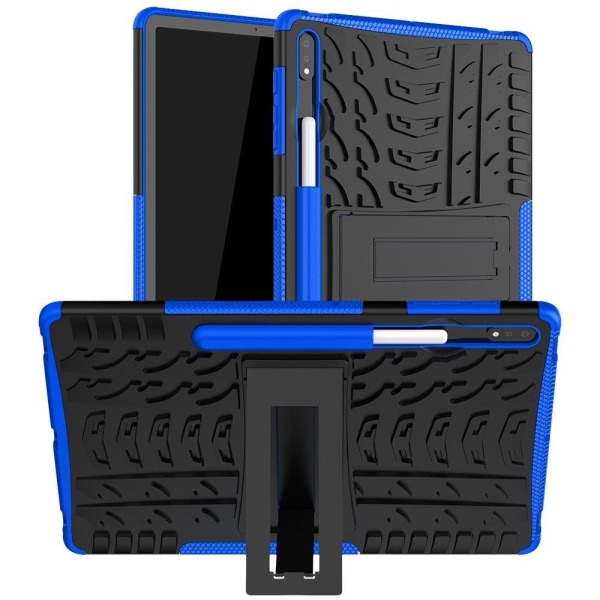 Generic Samsung Galaxy Tab S7 Fe Cool Tyre Hybrid + Tpu Cover - Blue