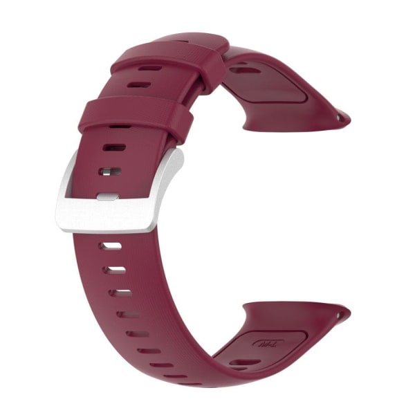 Generic Polar Vantage V2 Solid Color Silicone Watch Strap - Wine Red