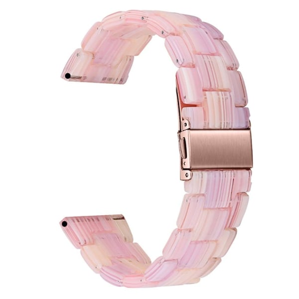 Generic 22mm Resin Style Watch Strap For Fossil - Silk Pink