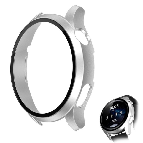 Generic Matte Cover + Tempered Glass Screen Protector For Huawei Watch 3 Silver Grey