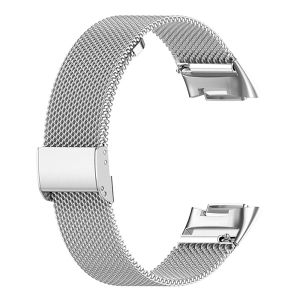 Generic Fitbit Charge 5 Luxurious Style Watch Strap - Silver Grey
