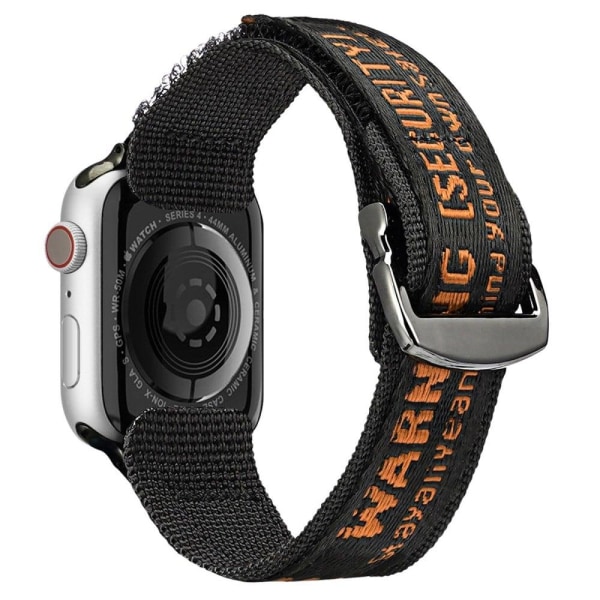 Generic Dux Ducis Apple Watch Series 8 (41mm) Nylon Strap - Black Orange