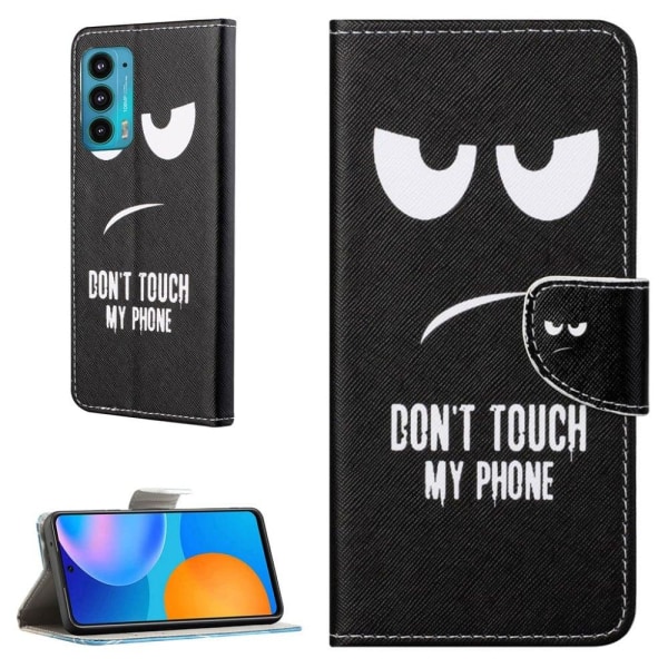 Generic Wonderland Motorola Edge 20 Flip Etui - Don't Touch My Phone Black