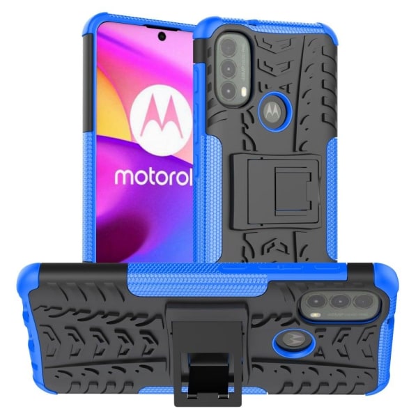 Generic Offroad Etui Motorola Moto E40 - Blå Blue