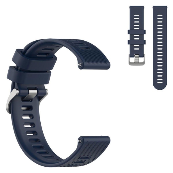 Generic 20mm Twill Texture Silicone Watch Strap For Garmin Forerunner 15 Blue