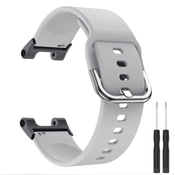 Generic Amazfit T-rex Pro / Ares Silicone Watch Strap - Grey Silver